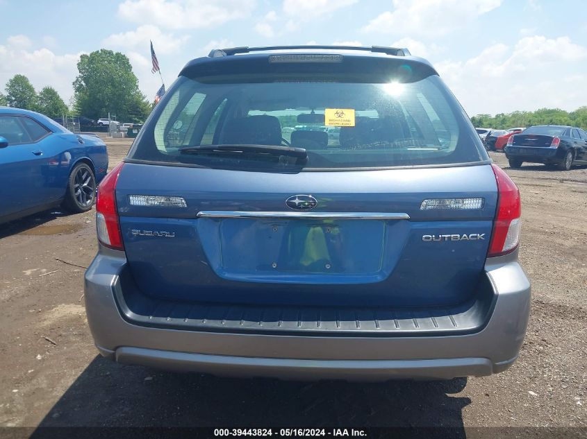 2008 Subaru Outback 2.5I/2.5I L.l. Bean Edition VIN: 4S4BP61C287341916 Lot: 39443824