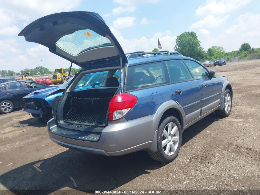 2008 Subaru Outback 2.5I/2.5I L.l. Bean Edition VIN: 4S4BP61C287341916 Lot: 39443824