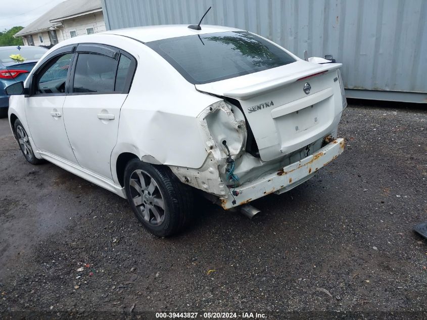 2012 Nissan Sentra 2.0 Sr VIN: 3N1AB6AP0CL695863 Lot: 39443827