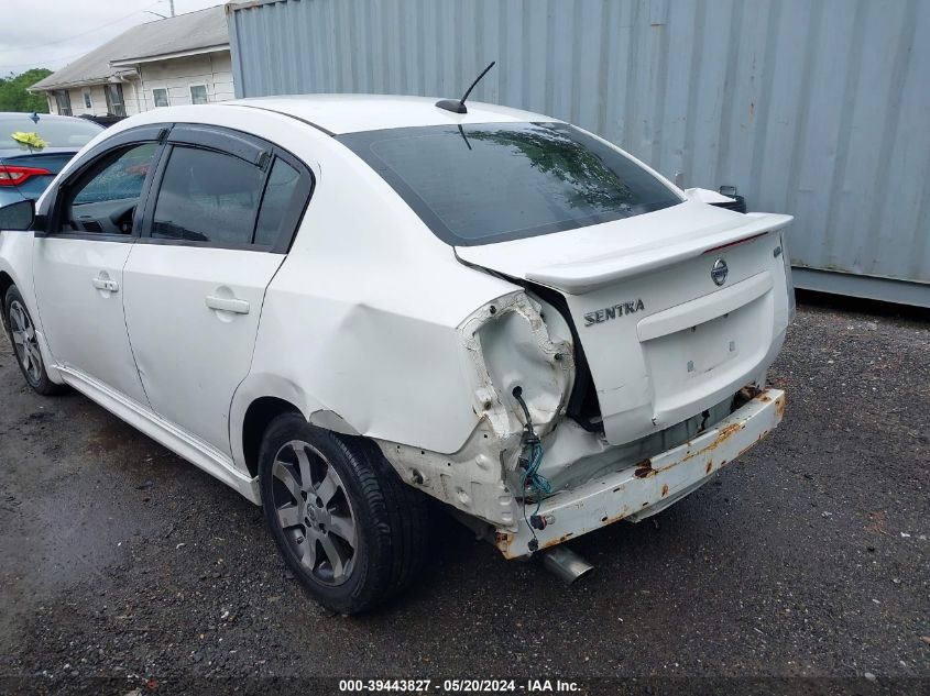 2012 Nissan Sentra 2.0 Sr VIN: 3N1AB6AP0CL695863 Lot: 39443827