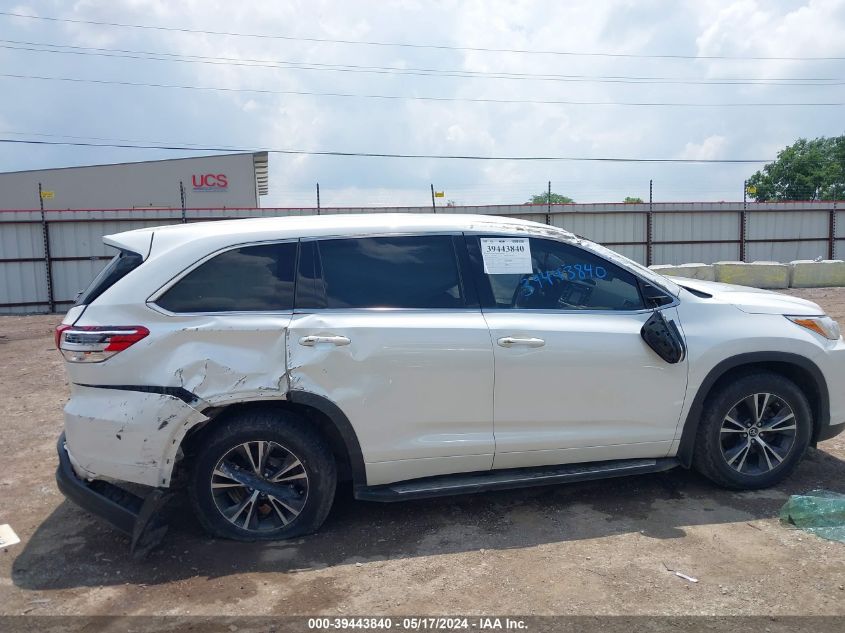 2018 Toyota Highlander Le VIN: 5TDZZRFH5JS250220 Lot: 39443840