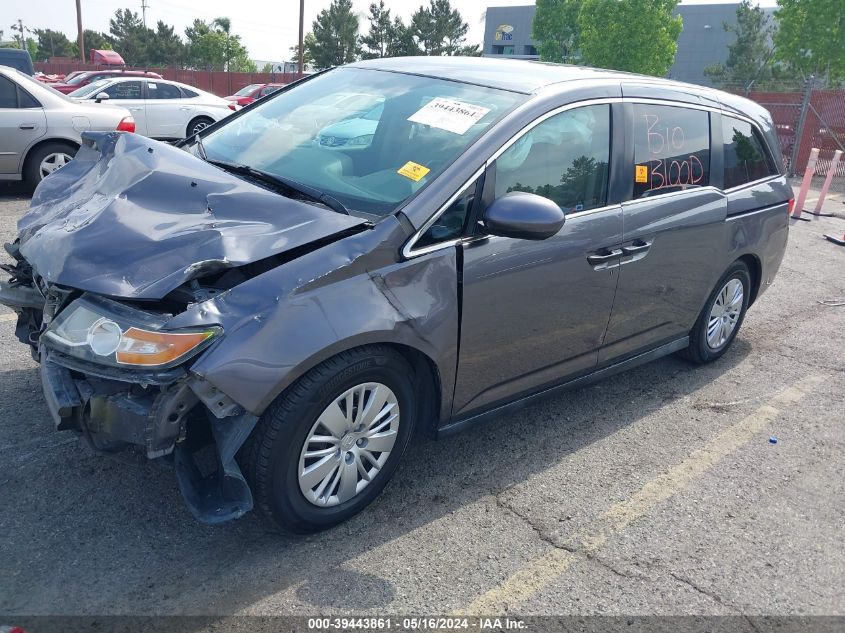 2015 Honda Odyssey Lx VIN: 5FNRL5H21FB033116 Lot: 39443861