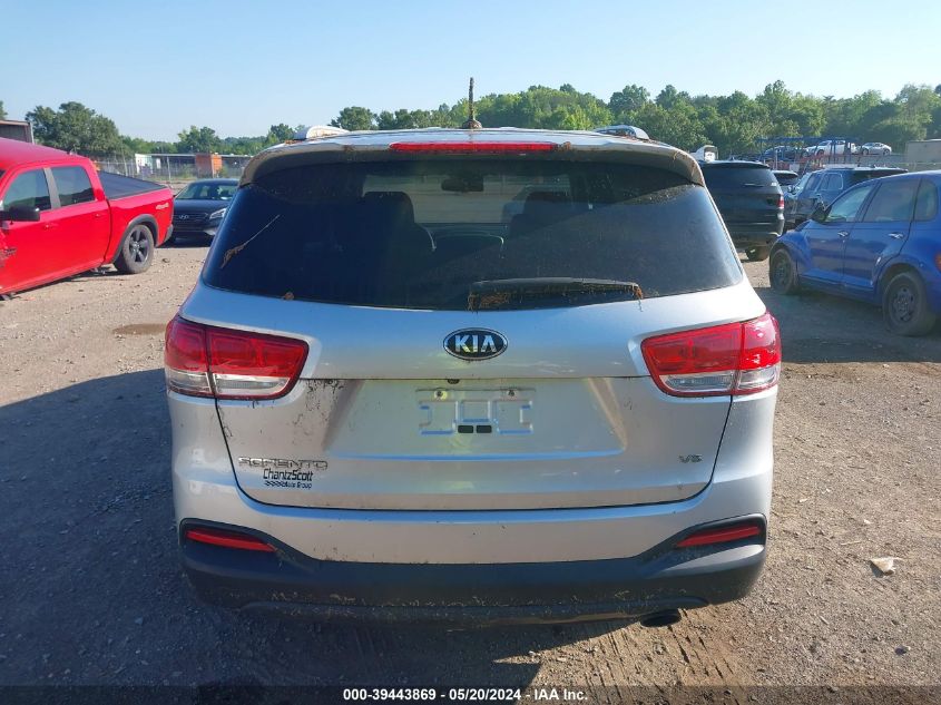 2017 Kia Sorento 3.3L Lx VIN: 5XYPGDA54HG336204 Lot: 39443869