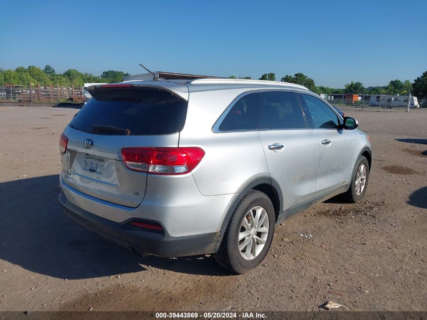 2017 Kia Sorento 3.3L Lx VIN: 5XYPGDA54HG336204 Lot: 39443869