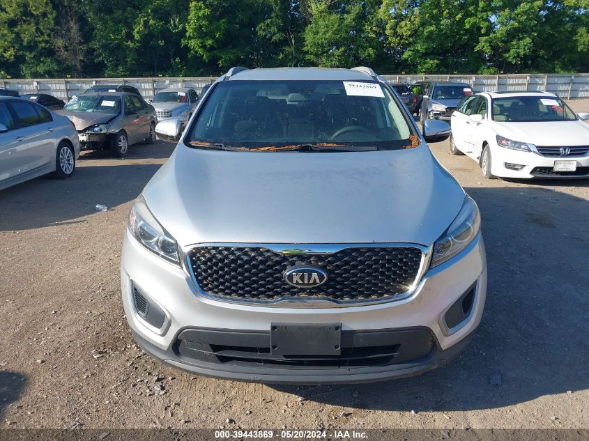 2017 Kia Sorento 3.3L Lx VIN: 5XYPGDA54HG336204 Lot: 39443869