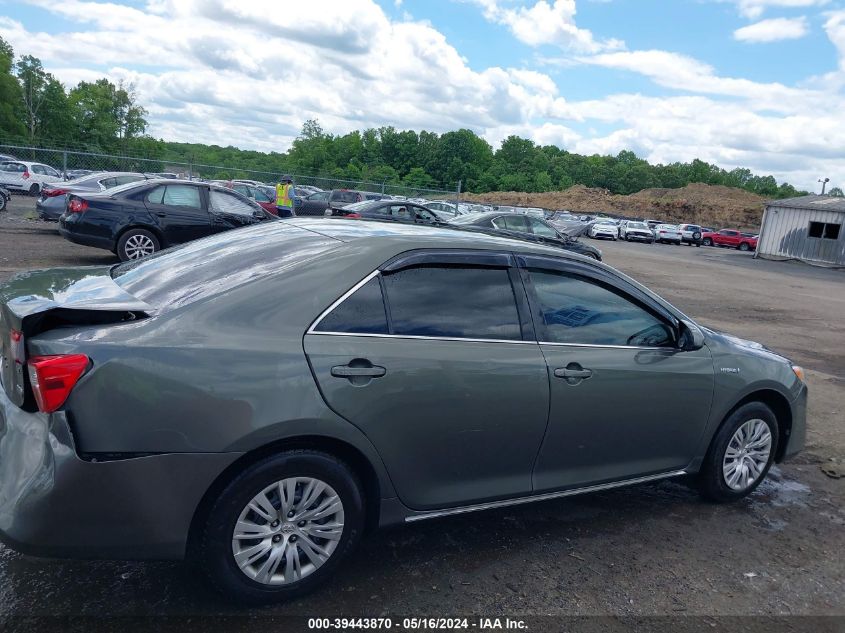 2013 Toyota Camry Hybrid Le VIN: 4T1BD1FK2DU082707 Lot: 39443870