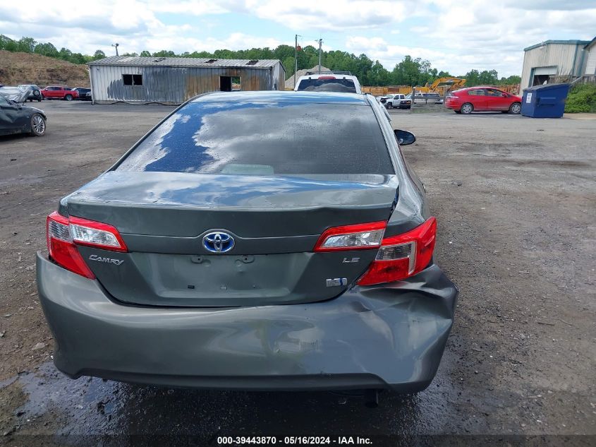 2013 Toyota Camry Hybrid Le VIN: 4T1BD1FK2DU082707 Lot: 39443870