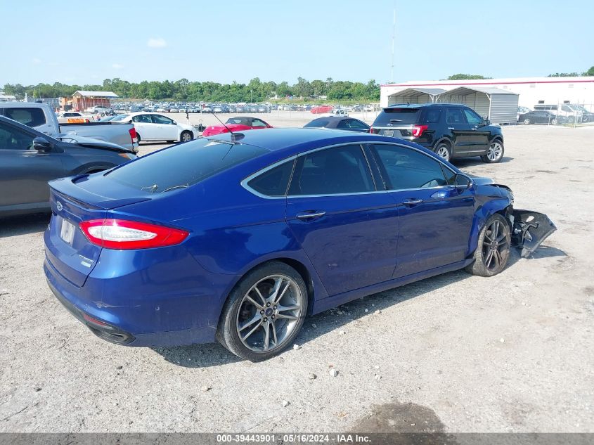 2013 Ford Fusion Titanium VIN: 3FA6P0K91DR310204 Lot: 39443901