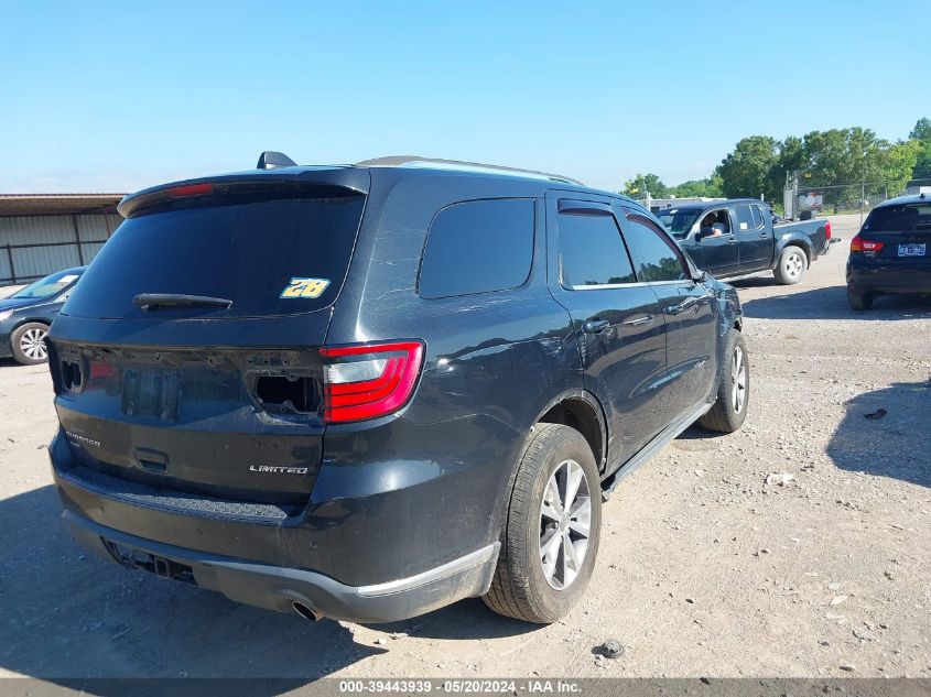 2016 Dodge Durango Limited VIN: 1C4RDJDGXGC484356 Lot: 39443939