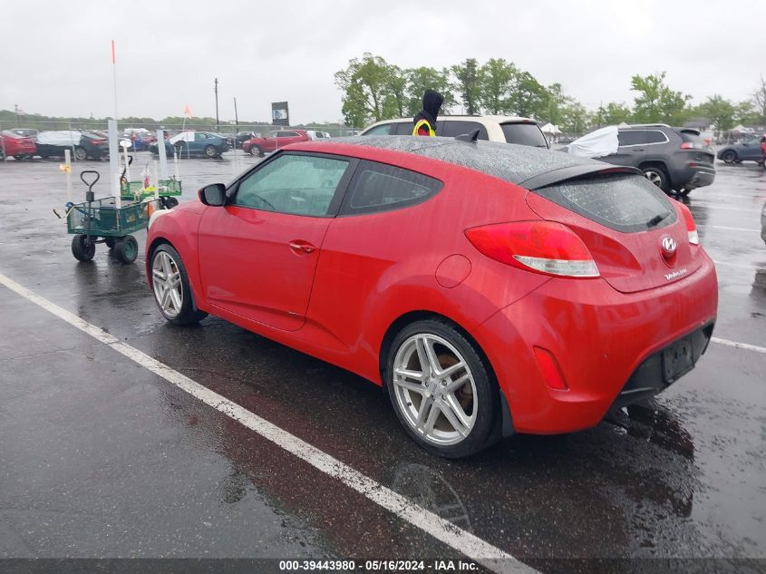 2013 Hyundai Veloster VIN: KMHTC6AD4DU166458 Lot: 39443980