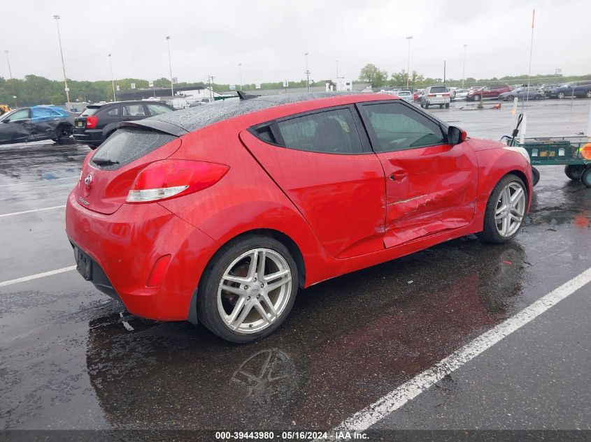 2013 Hyundai Veloster VIN: KMHTC6AD4DU166458 Lot: 39443980