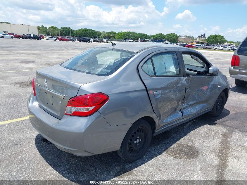 2020 Mitsubishi Mirage G4 Es VIN: ML32F3FJ5LHF01924 Lot: 39443983