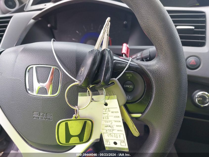 2012 Honda Civic Ex VIN: 19XFB2F84CE088060 Lot: 39444046