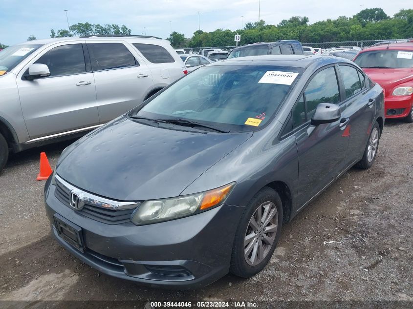 2012 Honda Civic Ex VIN: 19XFB2F84CE088060 Lot: 39444046