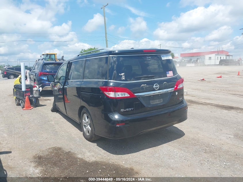 2016 Nissan Quest Platinum/S/Sl/Sv VIN: JN8AE2KP2G9150858 Lot: 39444049