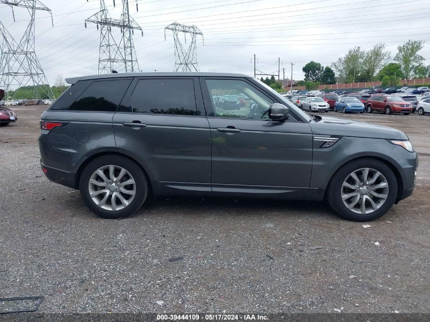 2016 Land Rover Range Rover Sport 3.0L V6 Supercharged Hse VIN: SALWR2VFXGA558265 Lot: 39444109