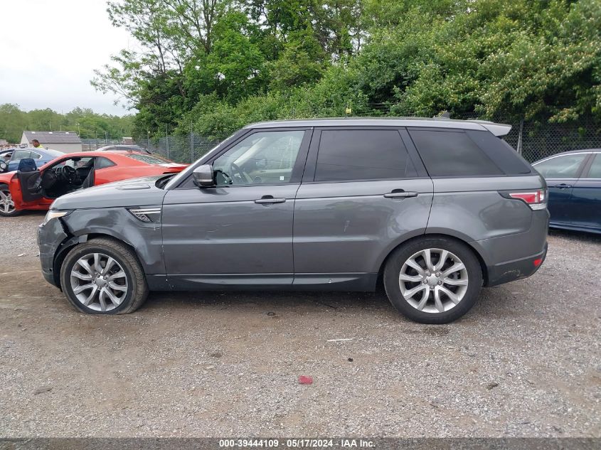 2016 Land Rover Range Rover Sport 3.0L V6 Supercharged Hse VIN: SALWR2VFXGA558265 Lot: 39444109