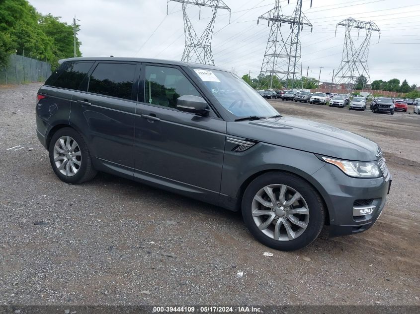 2016 Land Rover Range Rover Sport 3.0L V6 Supercharged Hse VIN: SALWR2VFXGA558265 Lot: 39444109