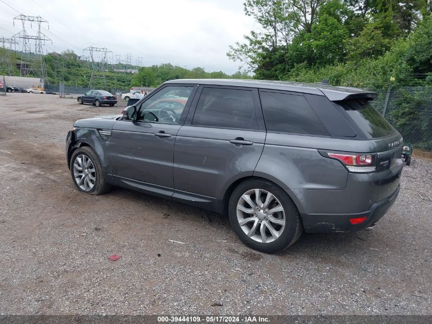 2016 Land Rover Range Rover Sport 3.0L V6 Supercharged Hse VIN: SALWR2VFXGA558265 Lot: 39444109