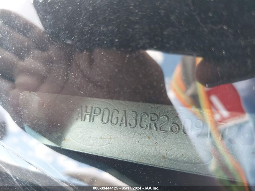 2012 Ford Fusion S VIN: 3FAHP0GA3CR260917 Lot: 39444125