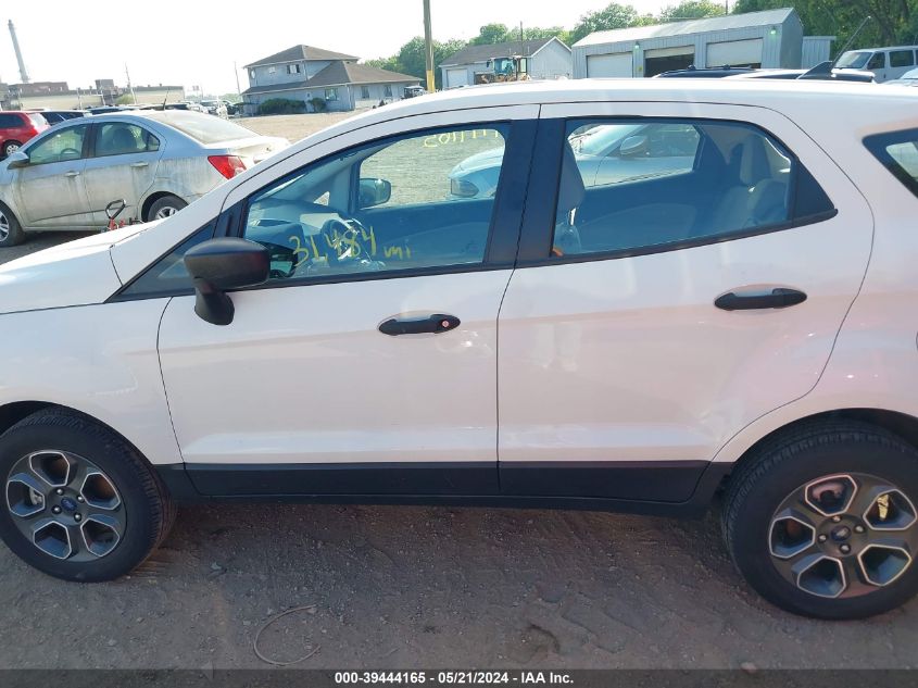 2021 Ford Ecosport S VIN: MAJ6S3FL0MC451835 Lot: 39444165