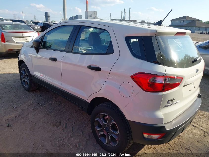 2021 Ford Ecosport S VIN: MAJ6S3FL0MC451835 Lot: 39444165