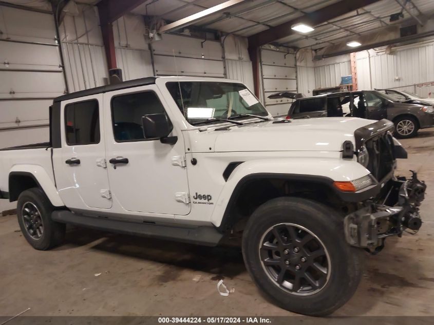 2020 Jeep Gladiator Overland 4X4 VIN: 1C6HJTFGXLL102308 Lot: 39444224