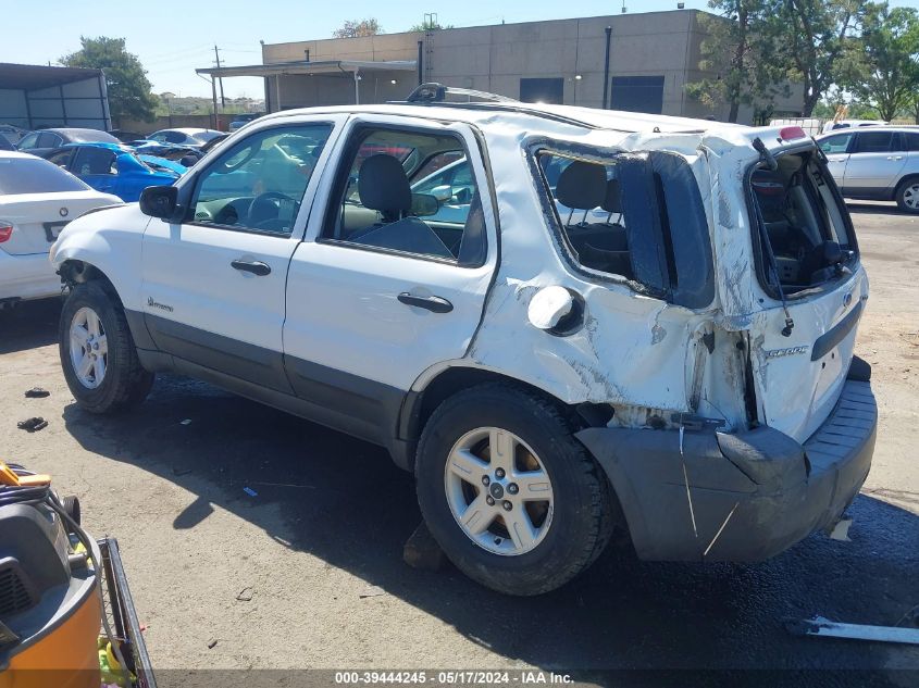 2006 Ford Escape Hybrid Hev VIN: 1FMYU96H56KC08862 Lot: 39444245