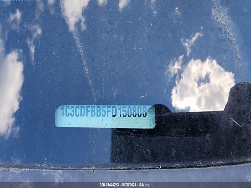 2015 Dodge Dart Sxt VIN: 1C3CDFBB5FD150808 Lot: 39444263