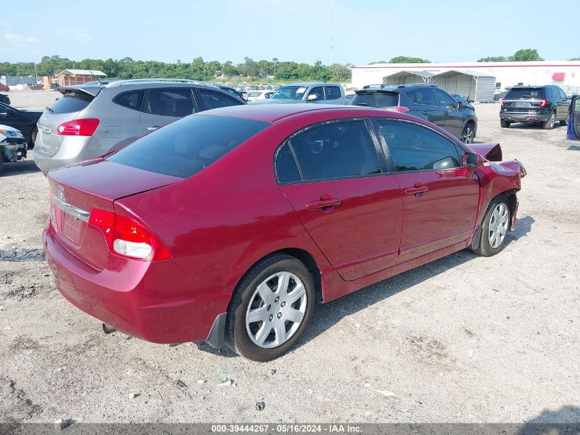 2010 Honda Civic Lx VIN: 2HGFA1F59AH522155 Lot: 39444267