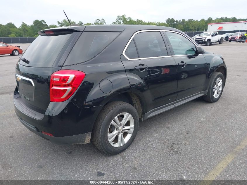 2017 Chevrolet Equinox Ls VIN: 2GNALBEK7H1539028 Lot: 39444288