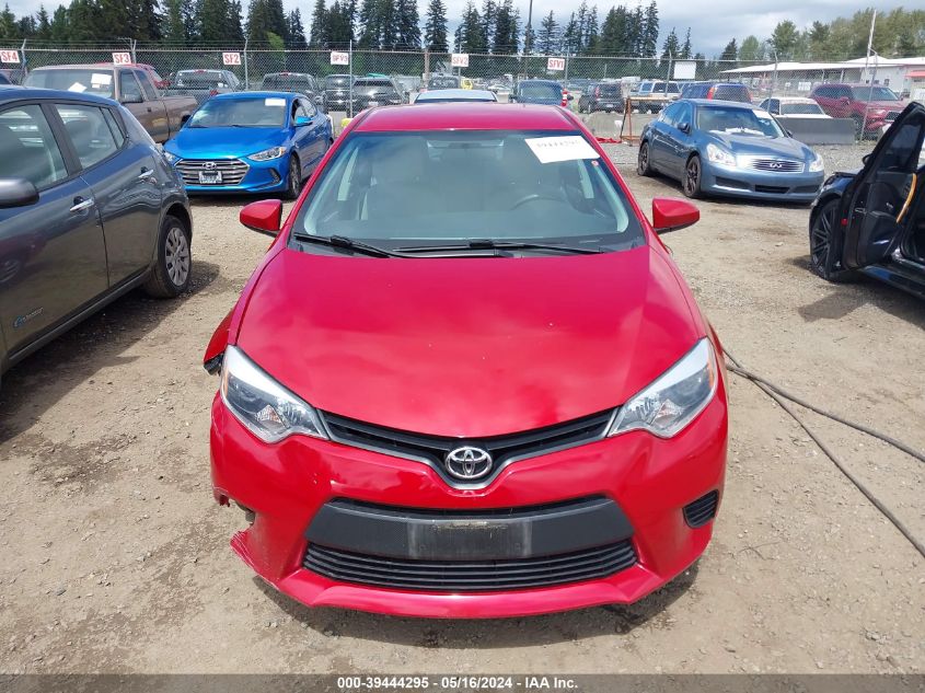 2014 Toyota Corolla Le VIN: 5YFBURHE1EP106780 Lot: 39444295