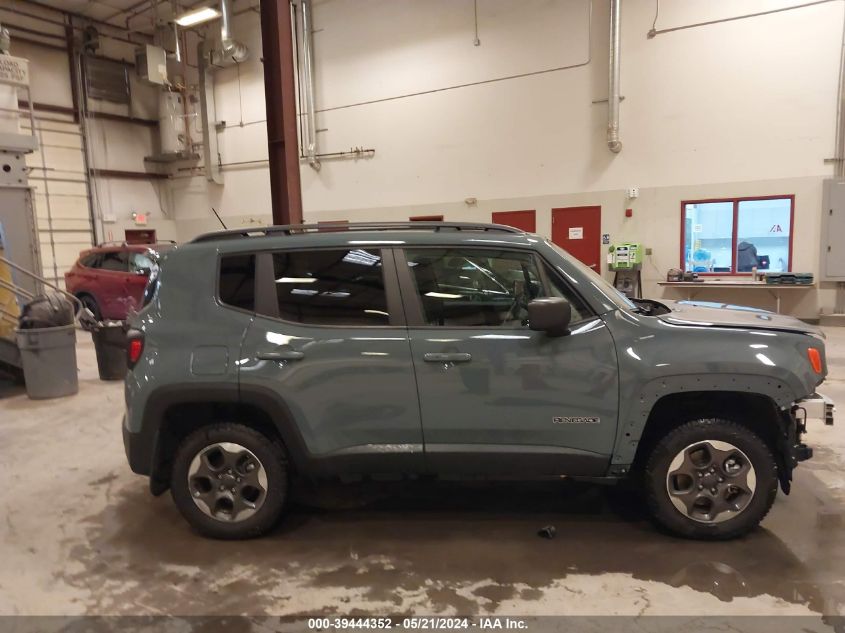 2017 Jeep Renegade Sport 4X4 VIN: ZACCJBAB1HPE76172 Lot: 39444352