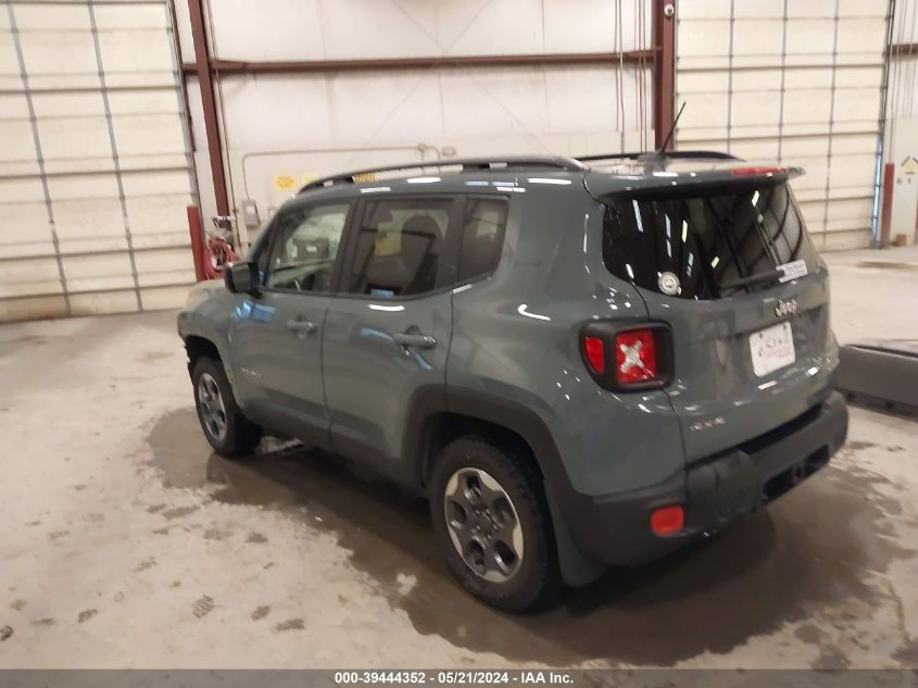 2017 Jeep Renegade Sport 4X4 VIN: ZACCJBAB1HPE76172 Lot: 39444352