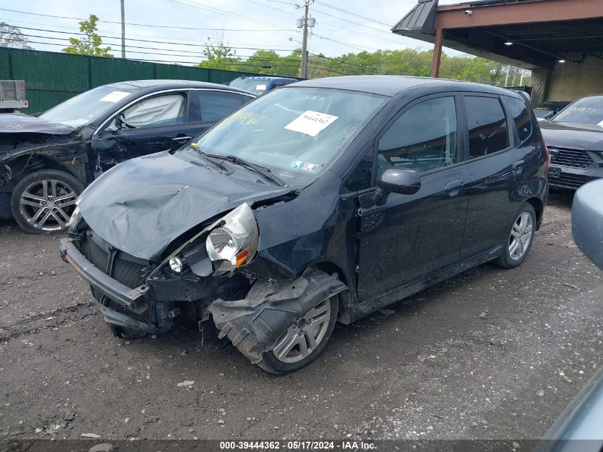 2008 Honda Fit Sport VIN: JHMGD38608S057875 Lot: 39444362