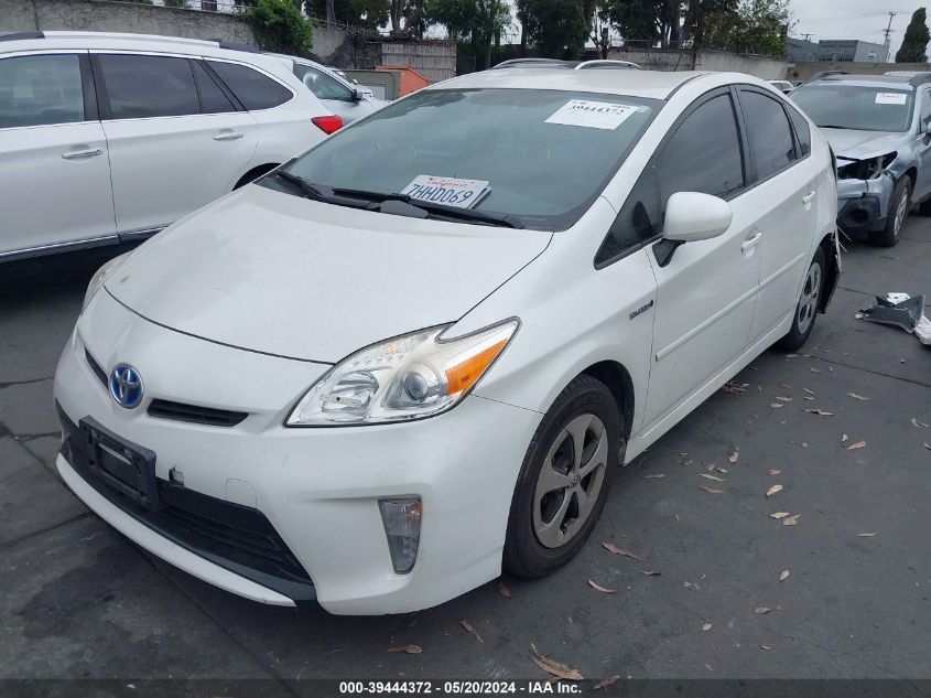 2015 Toyota Prius Two VIN: JTDKN3DU5F0399599 Lot: 39444372