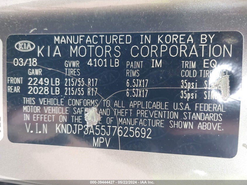 2018 KIA SOUL + - KNDJP3A55J7625692