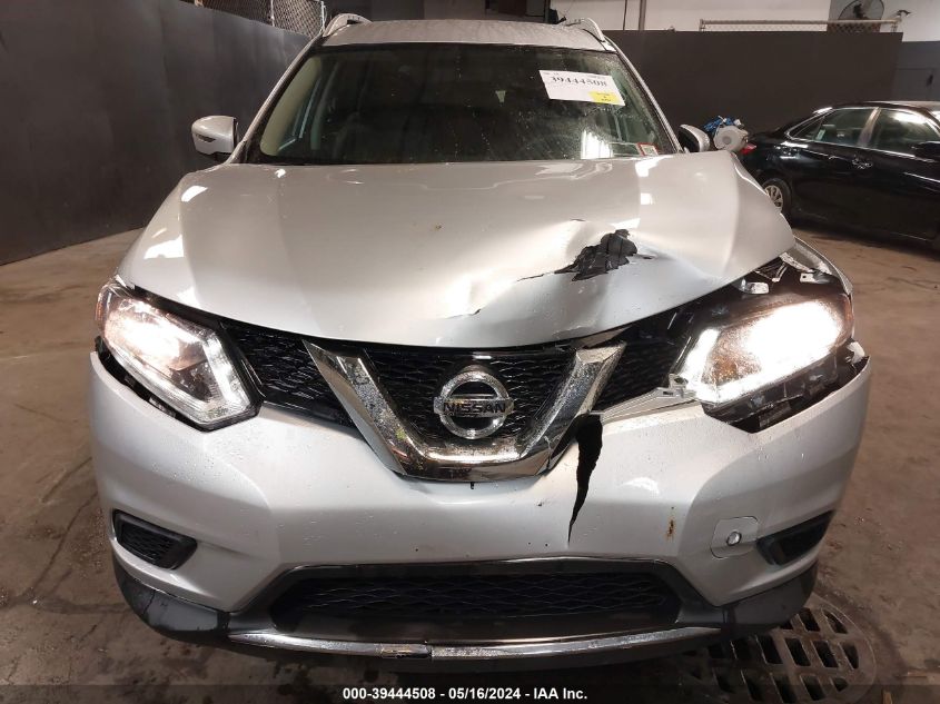 2016 Nissan Rogue Sv VIN: KNMAT2MV6GP617000 Lot: 39444508