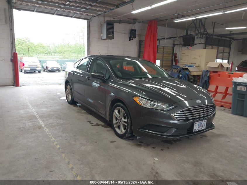 2018 Ford Fusion Hybrid S VIN: 3FA6P0UUXJR122147 Lot: 39444514