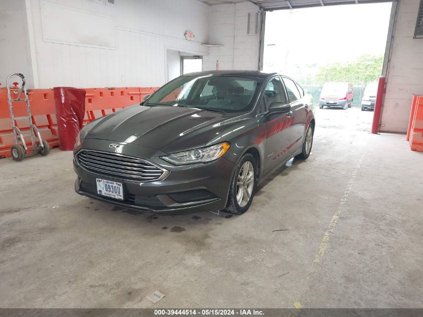 2018 Ford Fusion Hybrid S VIN: 3FA6P0UUXJR122147 Lot: 39444514