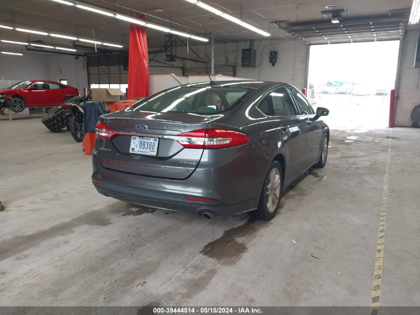 2018 Ford Fusion Hybrid S VIN: 3FA6P0UUXJR122147 Lot: 39444514