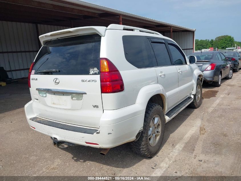 2004 Lexus Gx 470 VIN: JTJBT20X640029787 Lot: 39444521