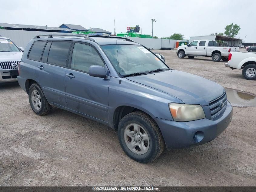 2006 Toyota Highlander VIN: JTEDD21A960137015 Lot: 39444545