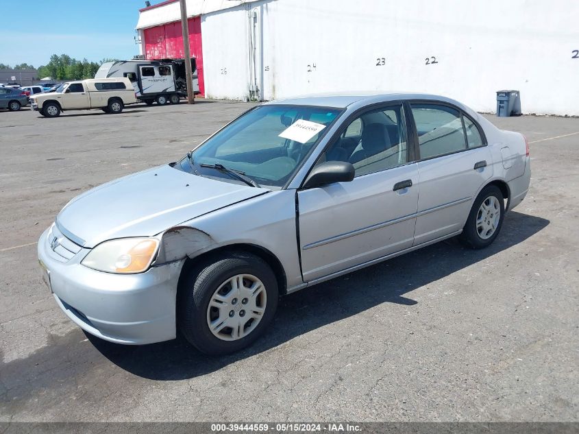 2001 Honda Civic Lx VIN: 1HGES16591L024243 Lot: 39444559