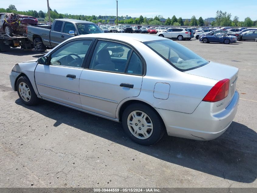 2001 Honda Civic Lx VIN: 1HGES16591L024243 Lot: 39444559