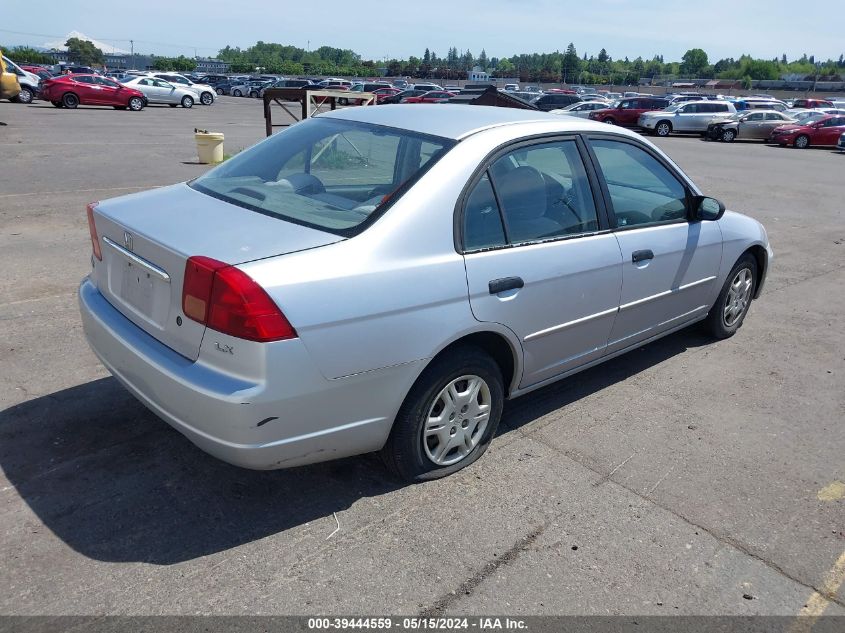 2001 Honda Civic Lx VIN: 1HGES16591L024243 Lot: 39444559