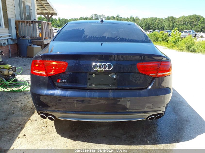 2014 Audi S8 4.0T VIN: WAUD2AFD7EN004128 Lot: 39444568