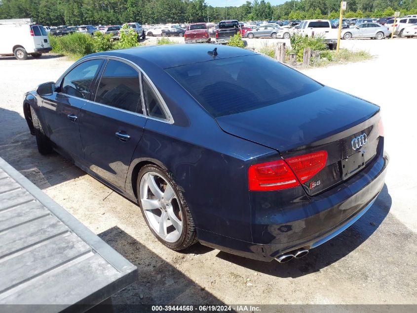 2014 Audi S8 4.0T VIN: WAUD2AFD7EN004128 Lot: 39444568