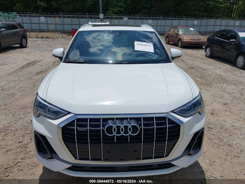 2023 Audi Q3 Premium 45 Tfsi S Line Quattro Tiptronic VIN: WA1DECF33P1039122 Lot: 39444572