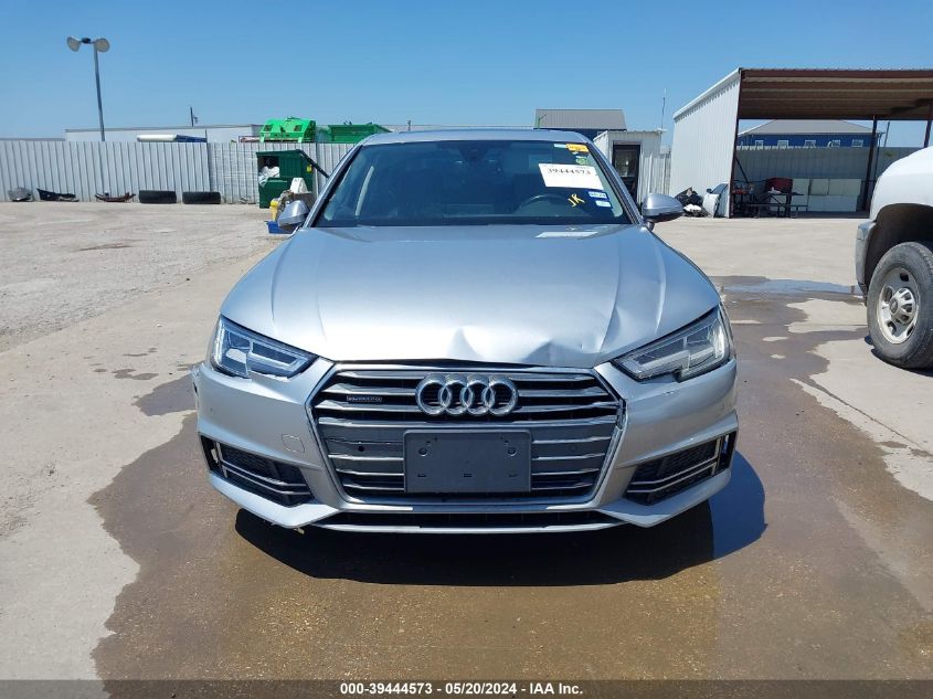 2018 Audi A4 2.0T Premium/2.0T Tech Premium VIN: WAUENAF41JA110118 Lot: 39444573